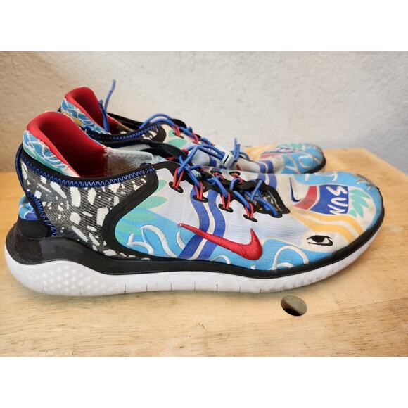 Nike Free Run (RN) 2018 Kelly Anna "t-shirt" design Size 12.5 AH3966-104‎ - Picture 4 of 9